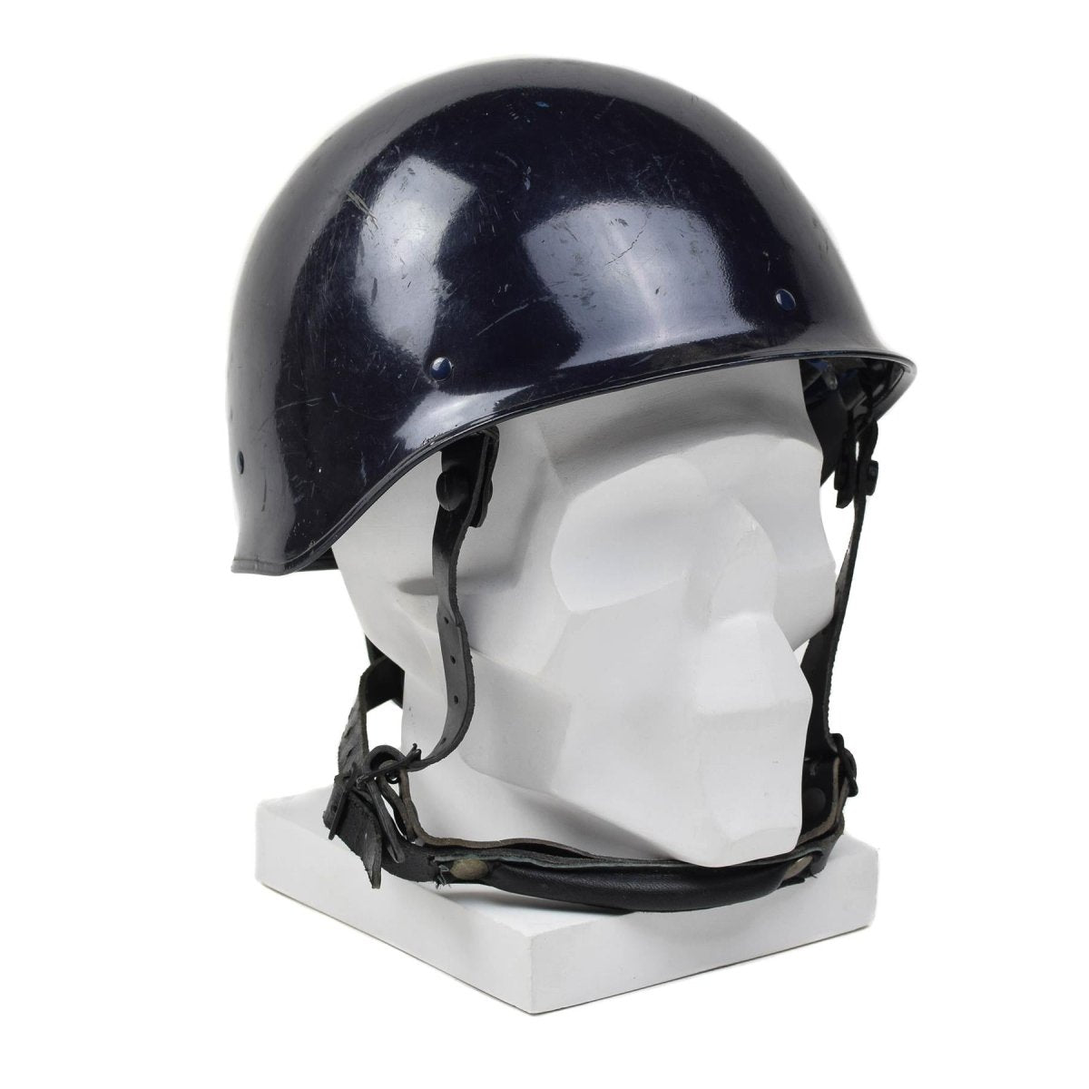 Äkta franska militära MP Blue F1 Tactical Helmet Combat Field Gear Vintage New
