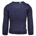 Äkta franska militärskola blå Jersey Army Sweatshirt V-ringning