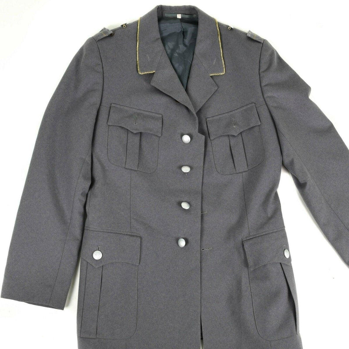 Äkta tysk arméklänning jacka grå formell uniform ny