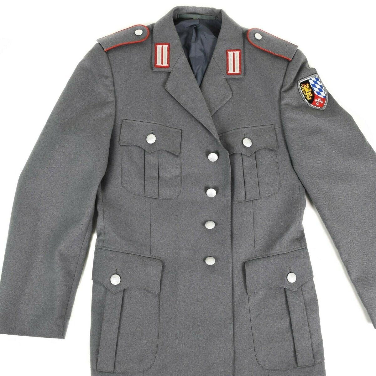 Äkta tysk arméklänning jacka grå formell uniform ny