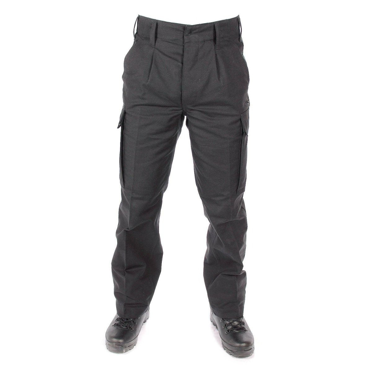 Äkta tyska arméutgåva Molskin Pants Field Combat BW Black Byxor Ny