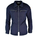 Genuine German Navy blue fire-resistant aramid jacket with zipped chest pockets and German flag patch on sleeve