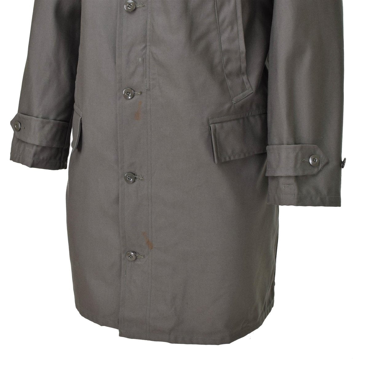 Äkta tyska armé parka oliv militär överskott jacka lång kappa od vintage ny