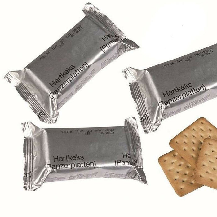 Äkta tysk armé överlevnadsmatpaket Utomhuskex 125 g NATO MRE kex - GoMilitar