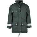 Äkta tysk polisjacka Goretex Green Waterproof BGS Parka Border Guard
