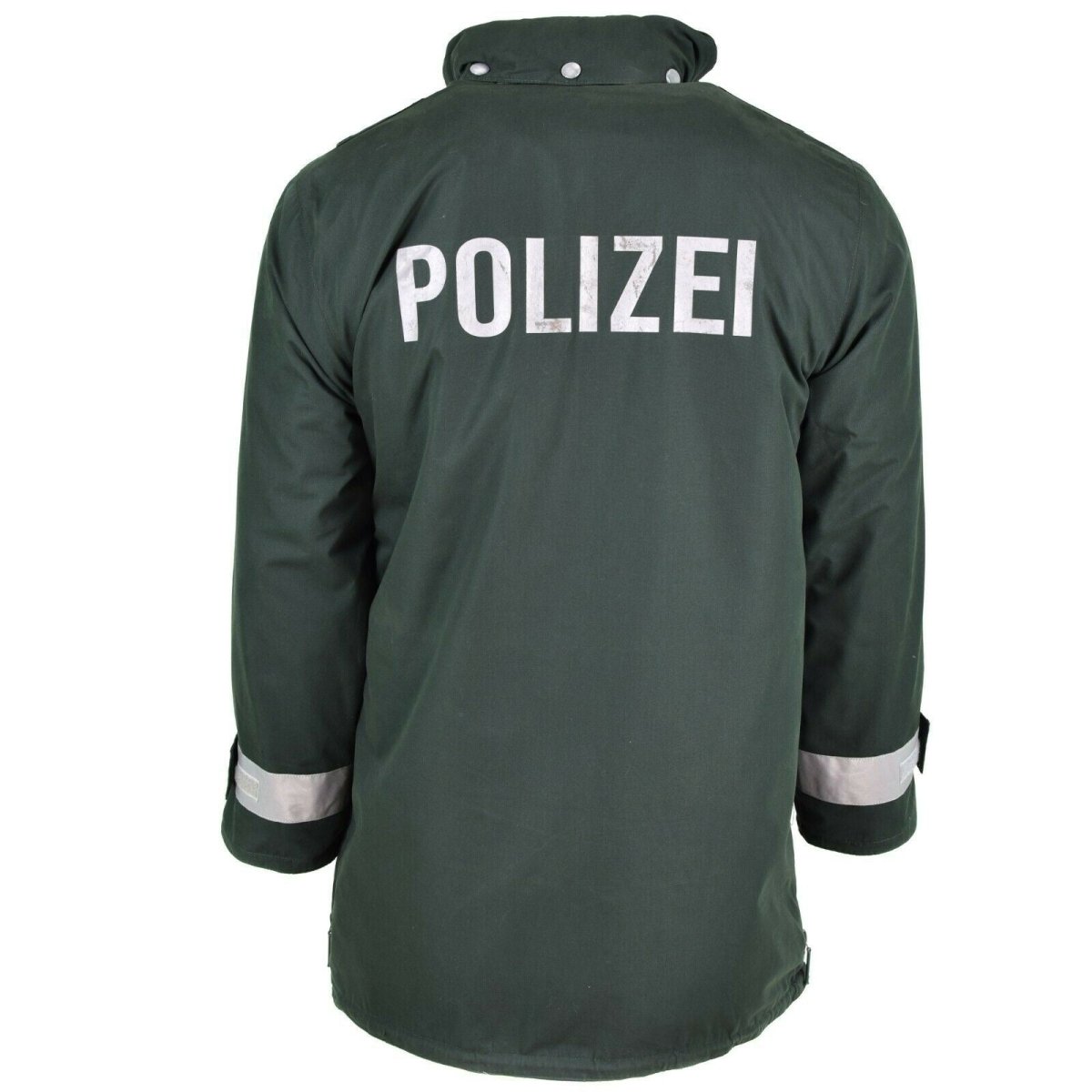Äkta tysk polisjacka Goretex Green Waterproof BGS Parka Border Guard