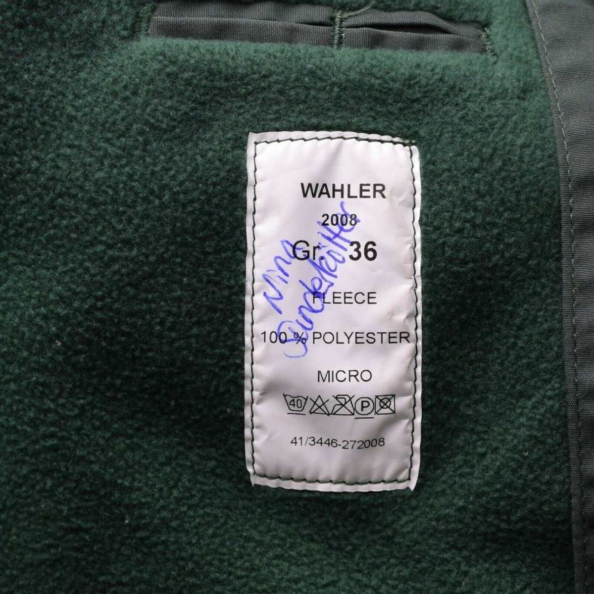 Äkta tysk polisjacka Goretex Green Waterproof BGS Parka Border Guard