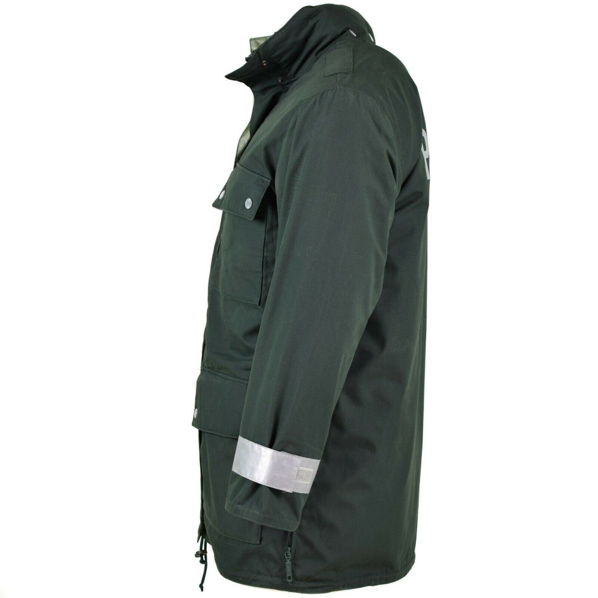 Äkta tysk polisjacka Goretex Green Waterproof BGS Parka Border Guard