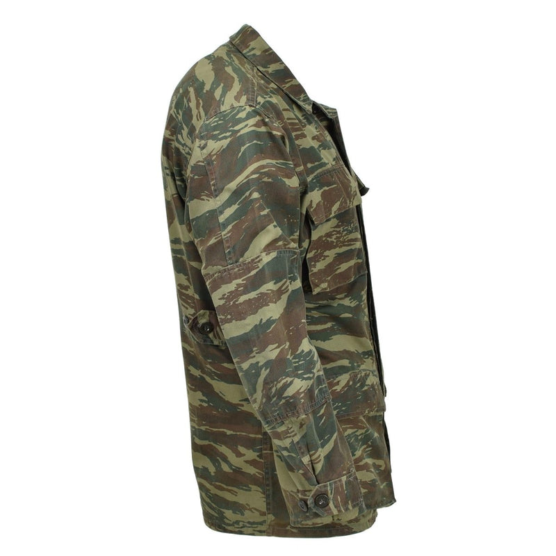 Äkta grekisk militärjacka Hållbar fält Taktisk strid Dark Lizard Camo