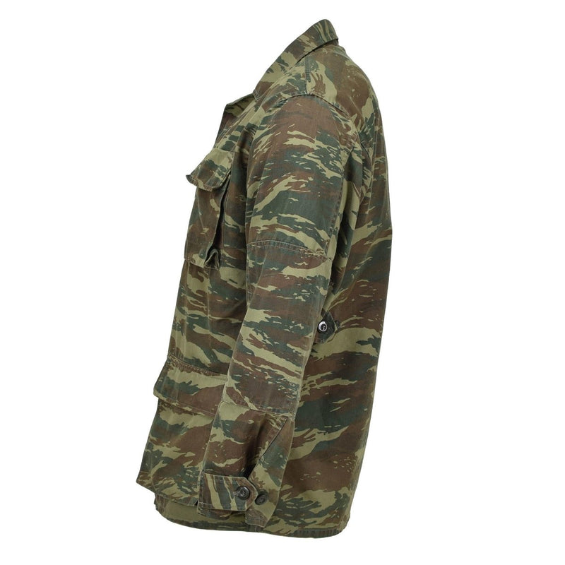 Äkta grekisk militärjacka Hållbar fält Taktisk strid Dark Lizard Camo