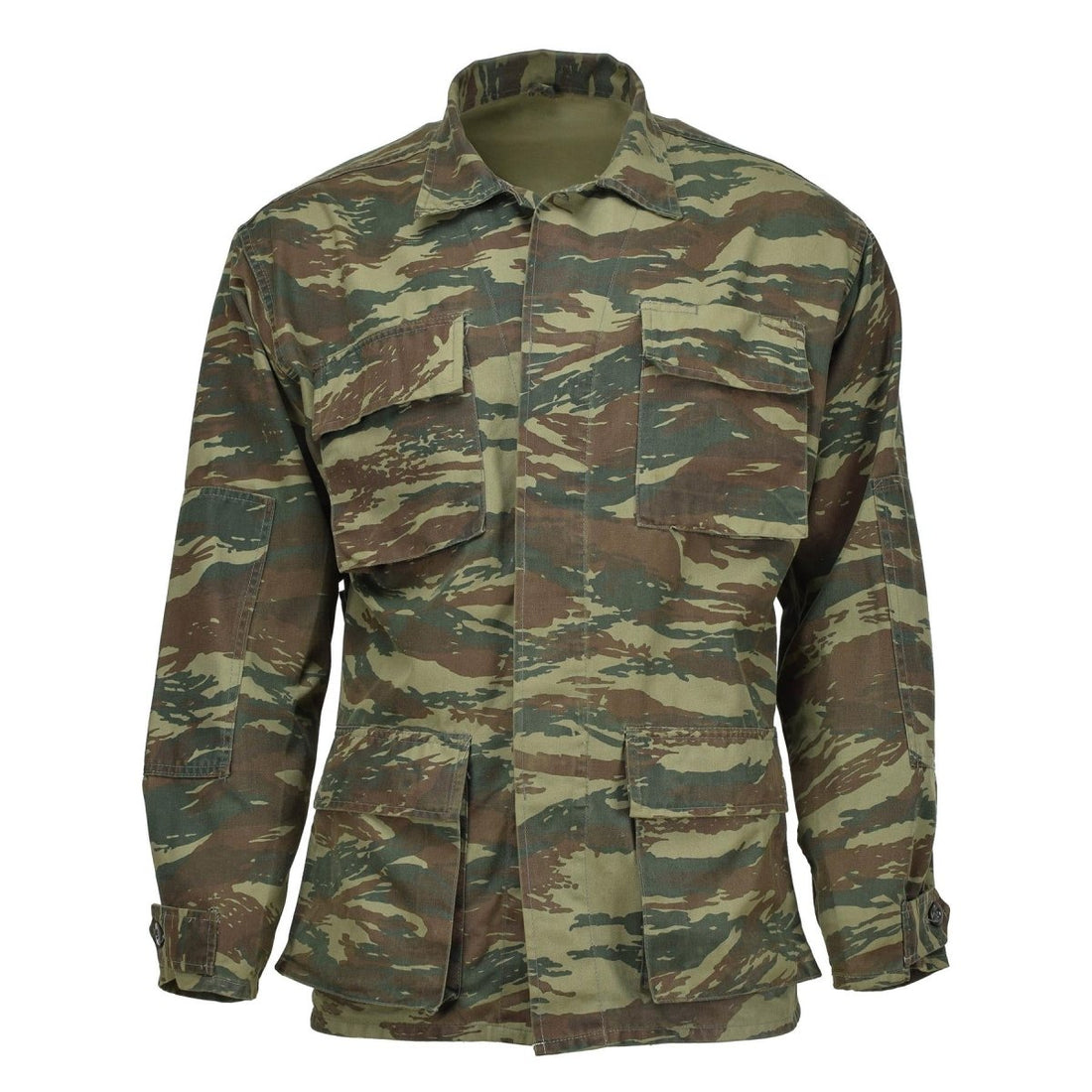 Äkta grekisk militärjacka Hållbar fält Taktisk strid Dark Lizard Camo