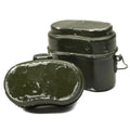 Äkta ungerska arméns mess kit. Aluminium Military Bowler Pot 2st Set