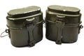Äkta ungerska arméns mess kit. Aluminium Military Bowler Pot 2st Set