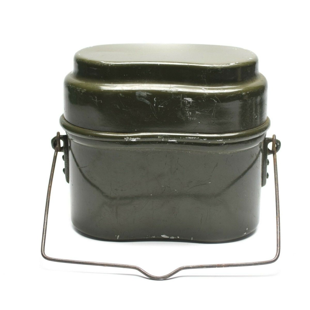 Äkta ungerska arméns mess kit. Aluminium Military Bowler Pot 2st Set