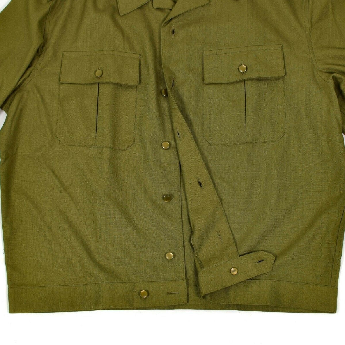 Äkta ungerska arméskjorta Khaki Officer Military Long Sleeve New
