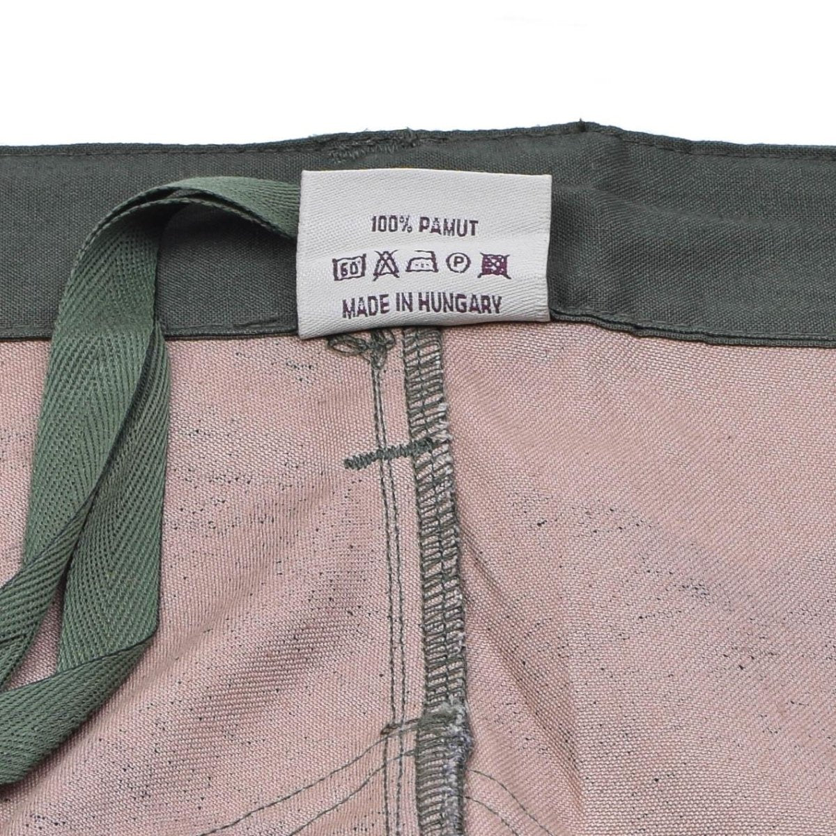 Äkta ungerska militärfält trupper byxor M1990 Woodland Camo förstärkt ny