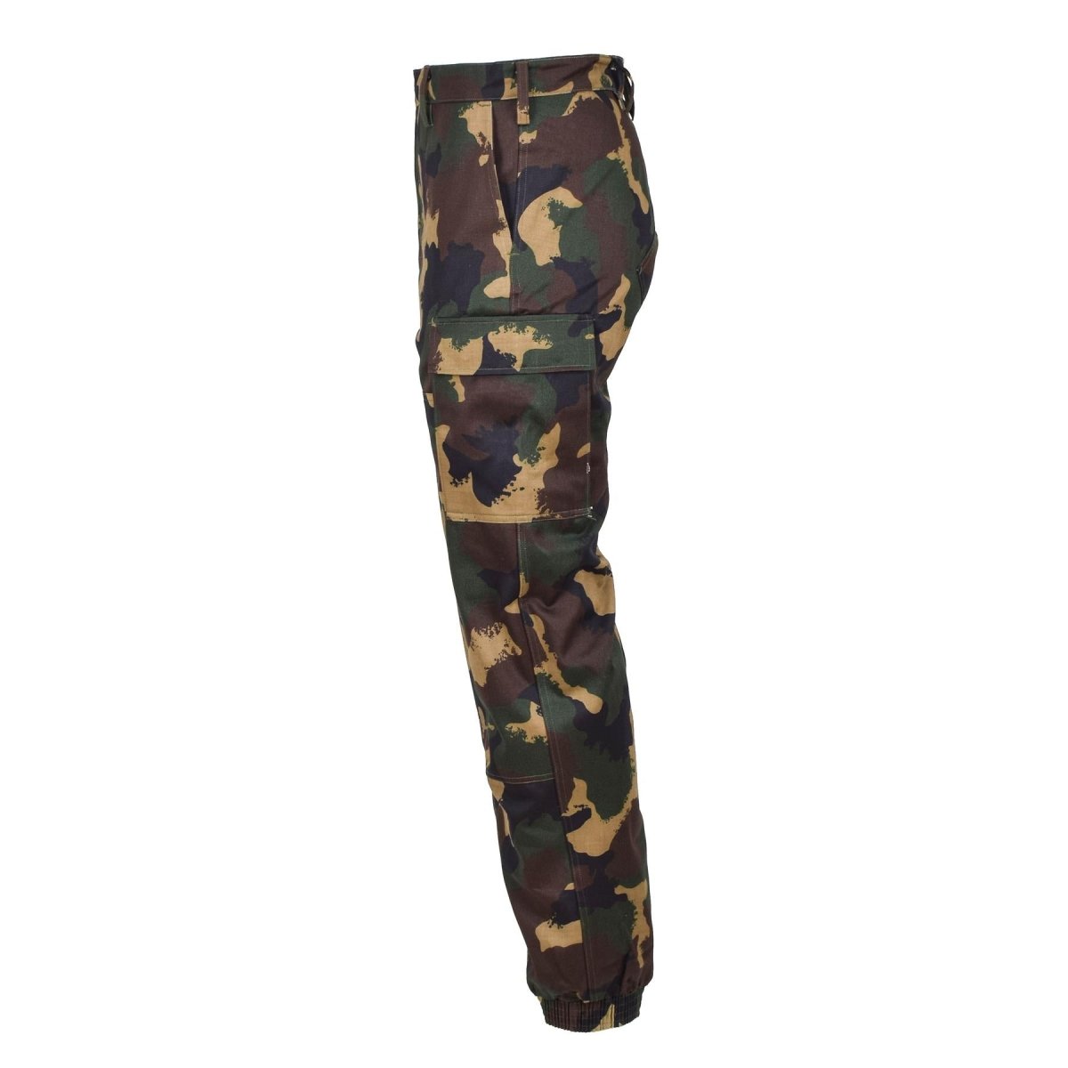 Äkta ungerska militärfält trupper byxor M1990 Woodland Camo förstärkt ny