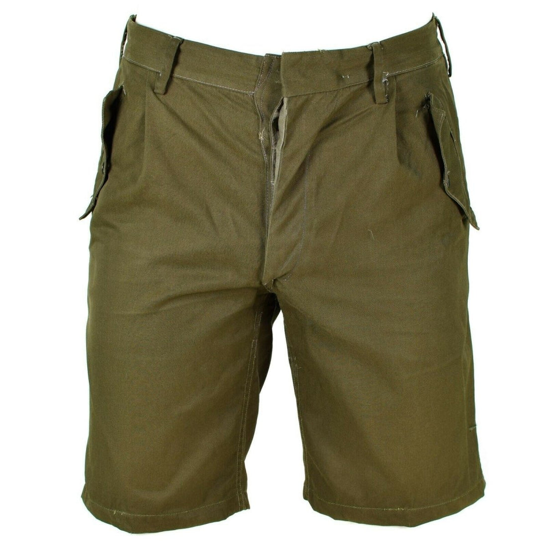 Äkta italienska arméshorts Khaki Chino Military field bermuda vintage BDU