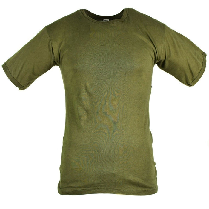 Äkta italiensk armé T-shirt Kortärmad Lättvikts andas Olive - GoMilitar