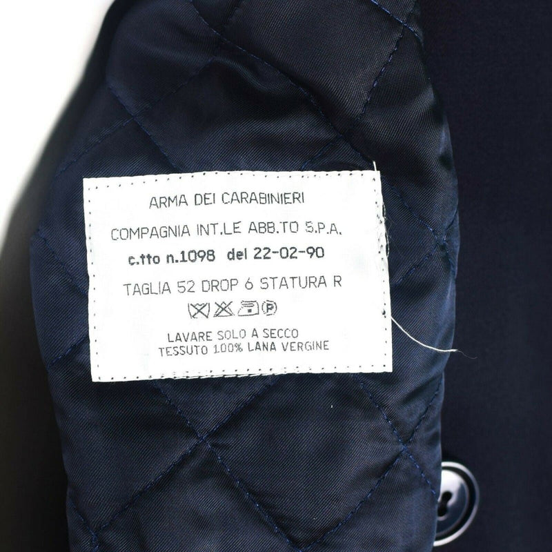 Äkta italienska militärpolisen Long Carbinieri Italy Trench Coat W Liner