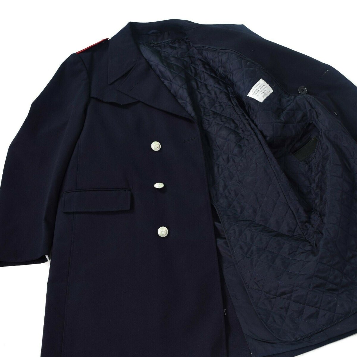 Äkta italienska militärpolisen Long Carbinieri Italy Trench Coat W Liner