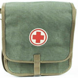 Äkta Polen Army Medic Kit Vintage Paramedic First Aid Shoulder Strap Bag Ny