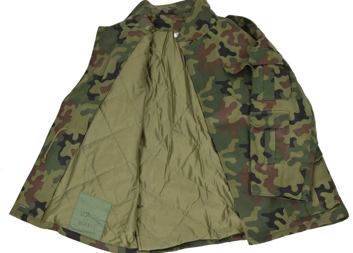 Äkine Polish Army Parka Panther Camo Military Jacket Combat BDU Surplus New