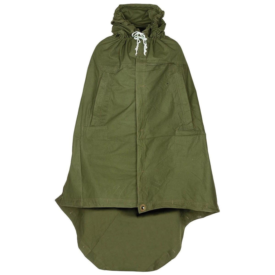 Äkta rumänska arméskyddvattentäta presenningstält oliv Poncho 180x180cm