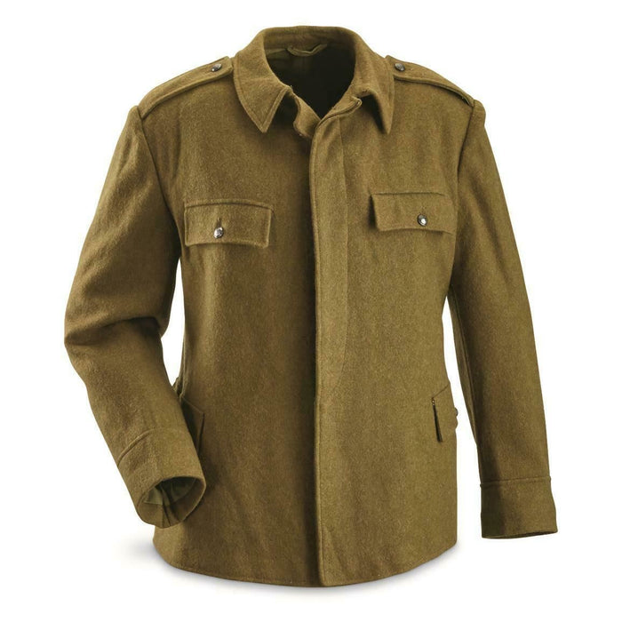 Äkta rumänsk armé ulljacka combat Khaki OD - GoMilitar