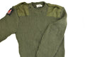 Äkta tröja British Army Pullover Commando Green Olive Wool Men Jumper