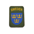 Äkta Sverige Army Patch Clothing Loop och Hood Sverige Military Three Crowns