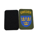 Äkta Sverige Army Patch Clothing Loop och Hood Sverige Military Three Crowns