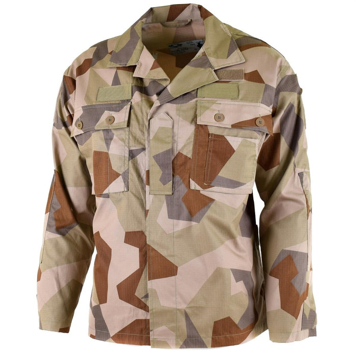 Äkta svensk armé M90 jacka Desert camo field troops lättviktsskjorta NYHET - GoMilitar