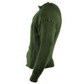 Äkta svenska militära tröja jumper grön ulltröja full zip cardigan ny
