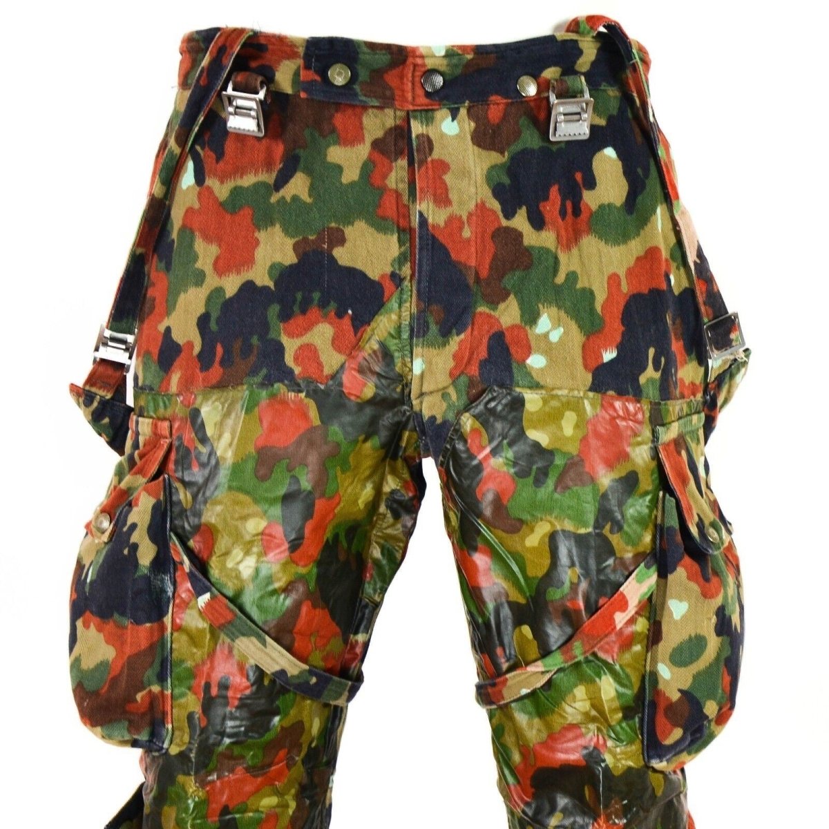 Äkta schweiziska arméfältbyxor M70 Schweiz Combat Camo Sniper Pants