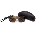 Äkta schweiziska armé Suvasol solglasögon Black W Case Mountain Alpine Glasses New