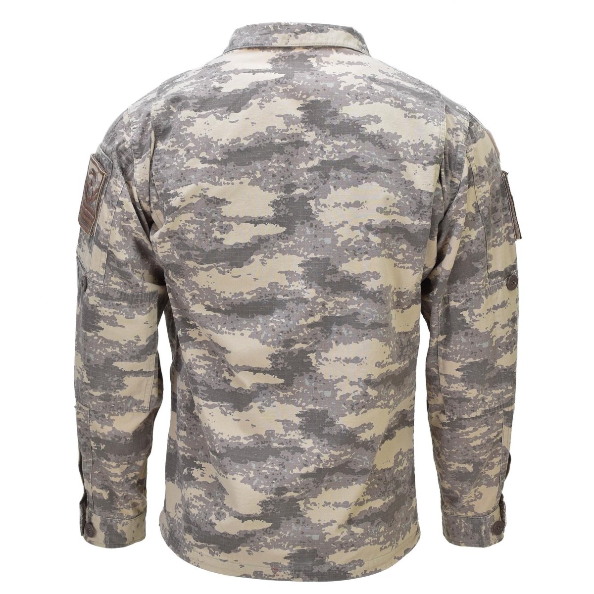 Äkta turkiska original enhetlig jacka ripstop armerade armbågar M2021 camo