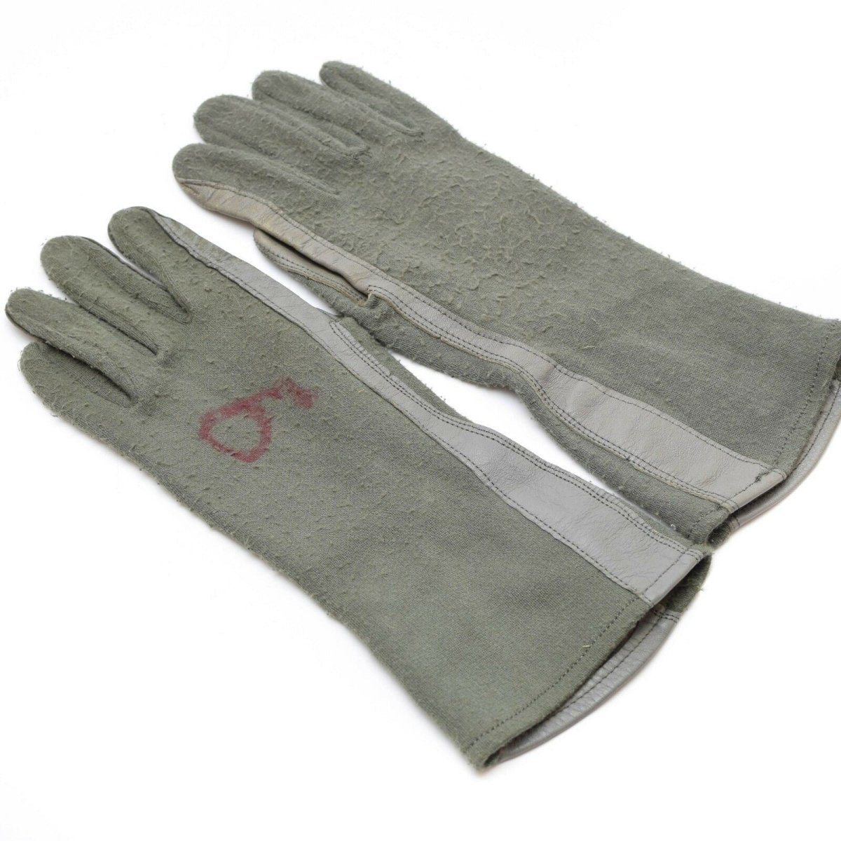Äkta US Army Combat Gloves Leather Aramid Fiber Air Force Military Nomex od