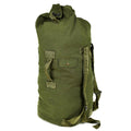 Äkta US Army Duffel Bag Stor militär olivgrön säck Canvas Sea Sack Pack