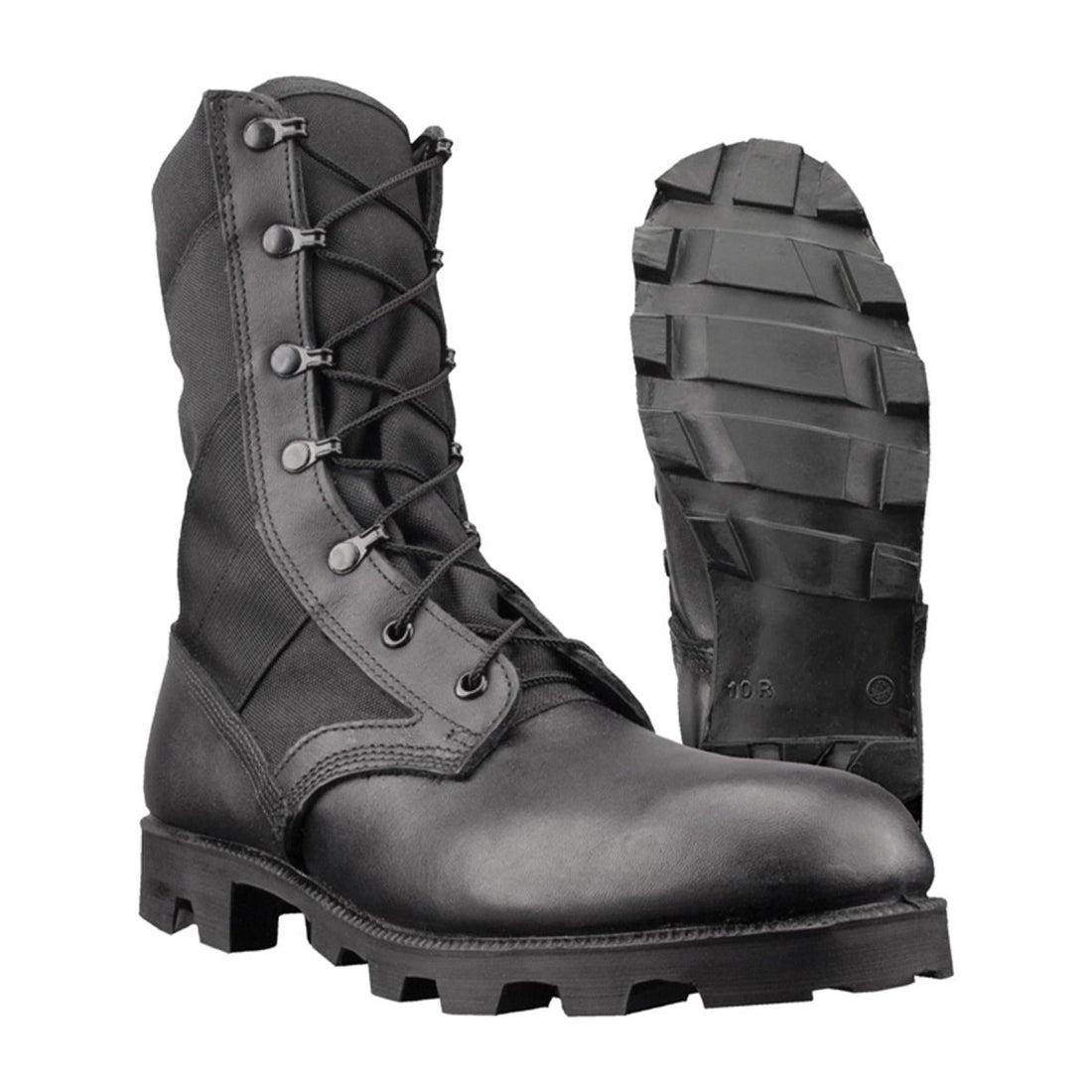 Äkta U.S. Army Jungle Black Leather Panama stövlar bekämpa militära skor Ny