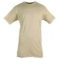 Äkta US Army T-shirt khaki kammad bomullsskjorta korta ärmar militär ny