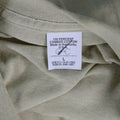 Äkta US Army T-shirt khaki kammad bomullsskjorta korta ärmar militär ny