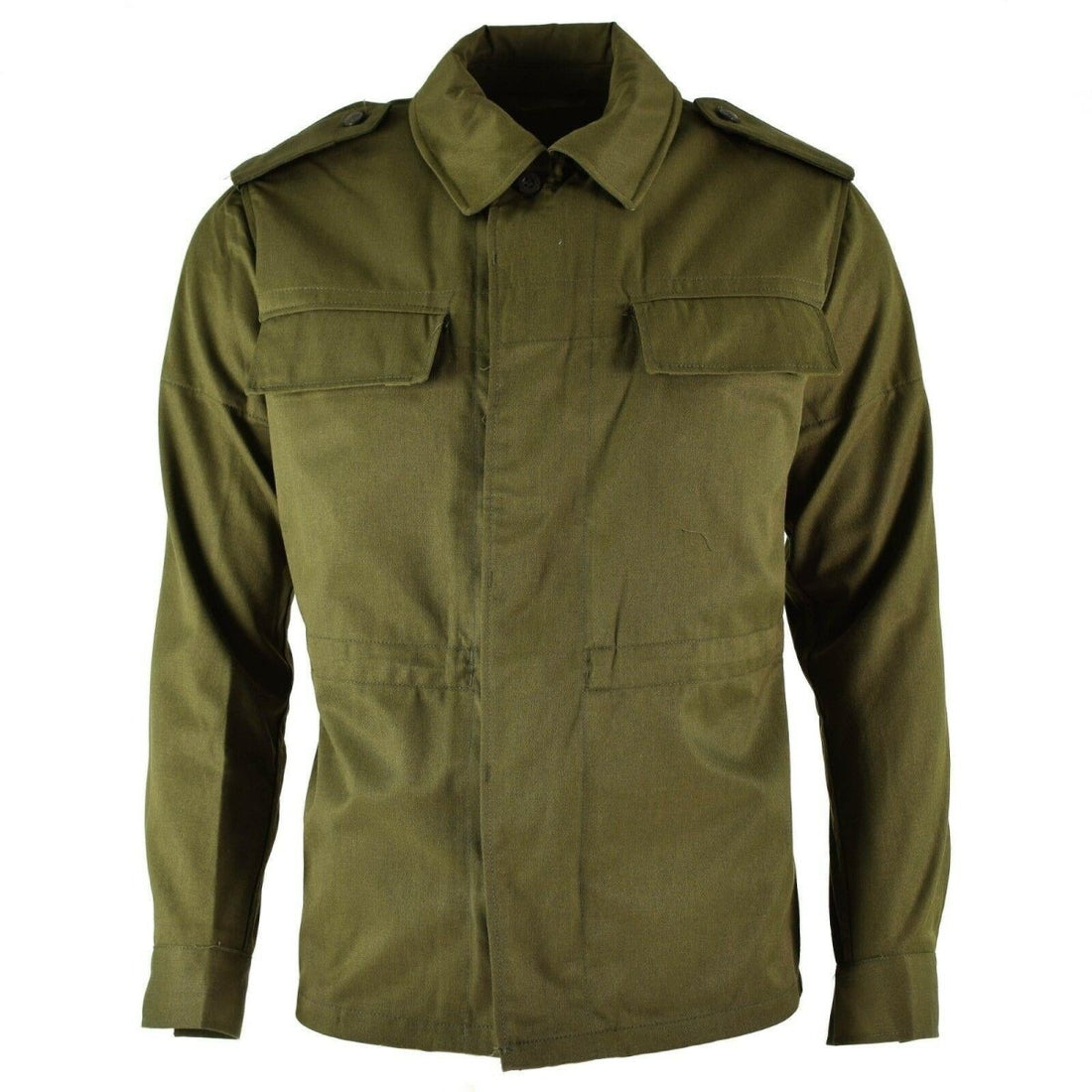 Äkta vintage tjeckiska arméfältjacka M85 Militär olivgrön militär CZ