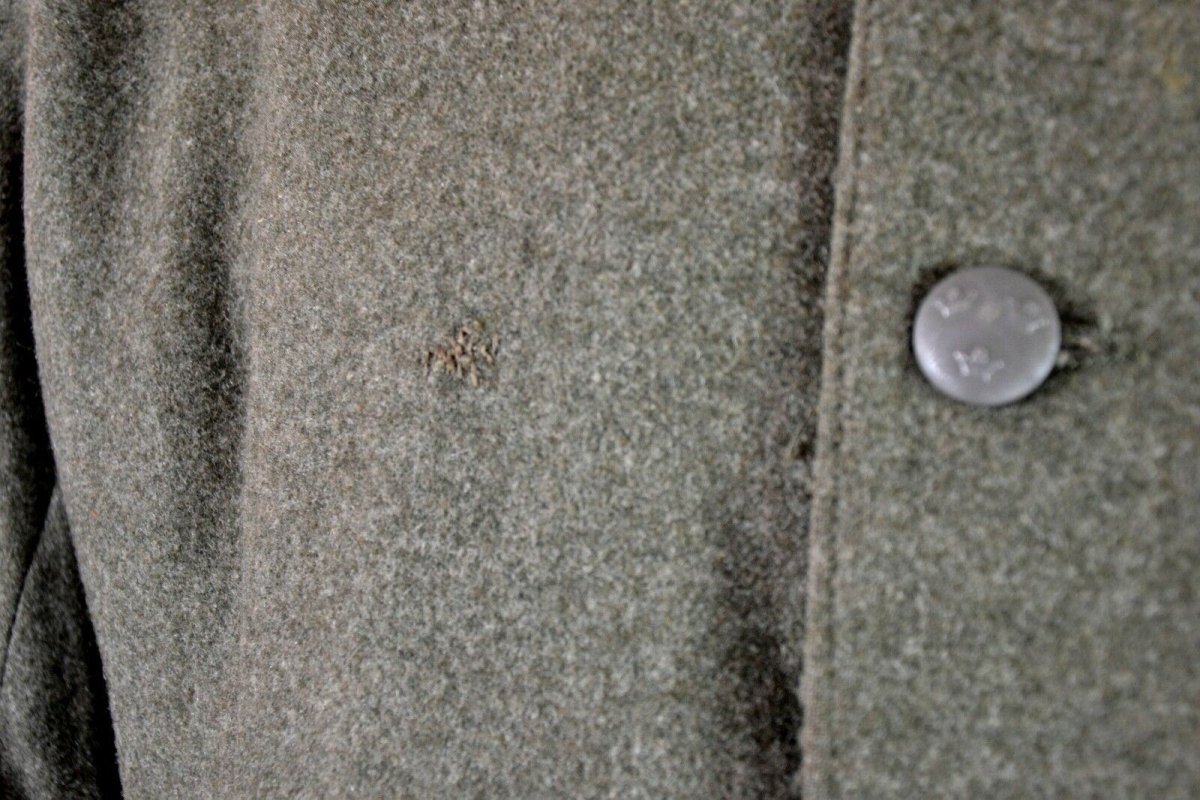 Äkta WWII Vintage Swedish Army Wool Uniform Jacket M39 1940's Military Grey