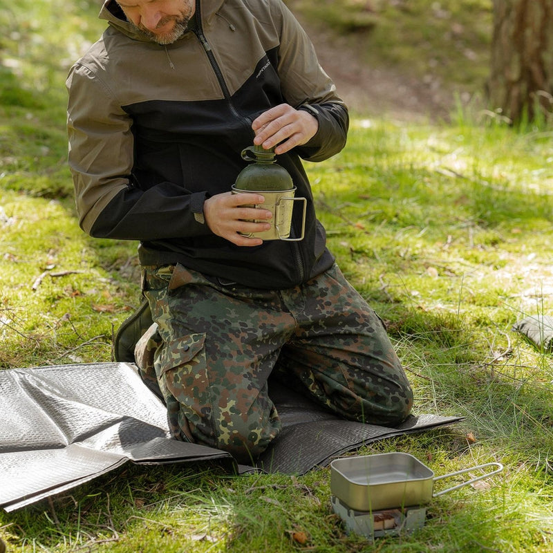 Tysk armébanor underlag Tarpaulin OD Militär vattentät tarp -dyna Ny