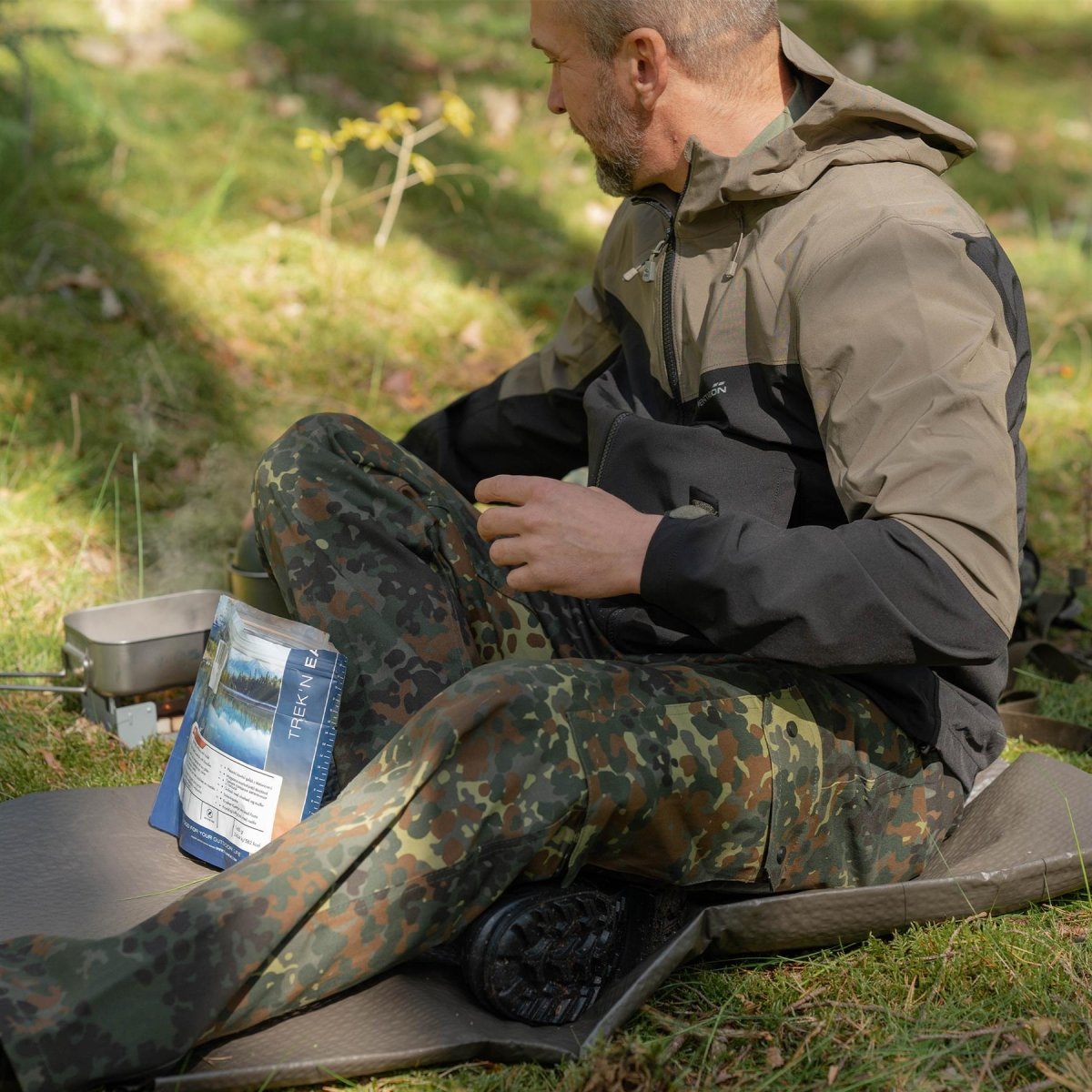 Tysk armébanor underlag Tarpaulin OD Militär vattentät tarp -dyna Ny