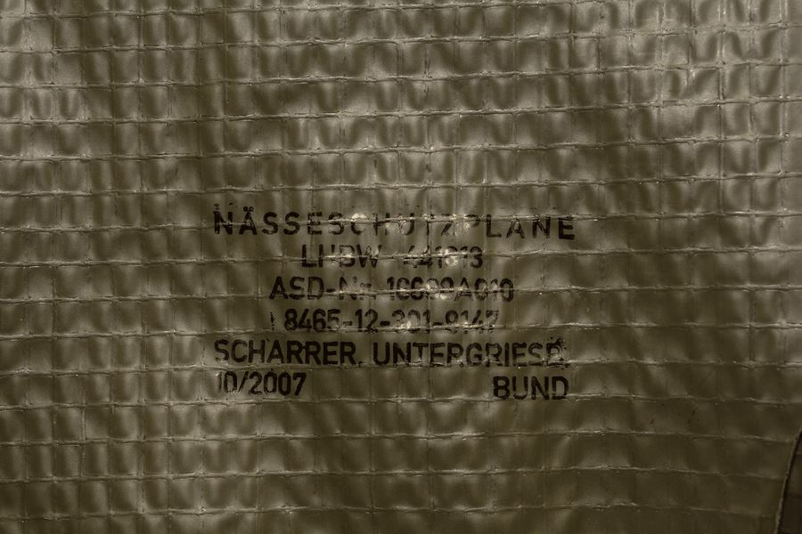 Tysk armébanor underlag Tarpaulin OD Militär vattentät tarp -dyna Ny