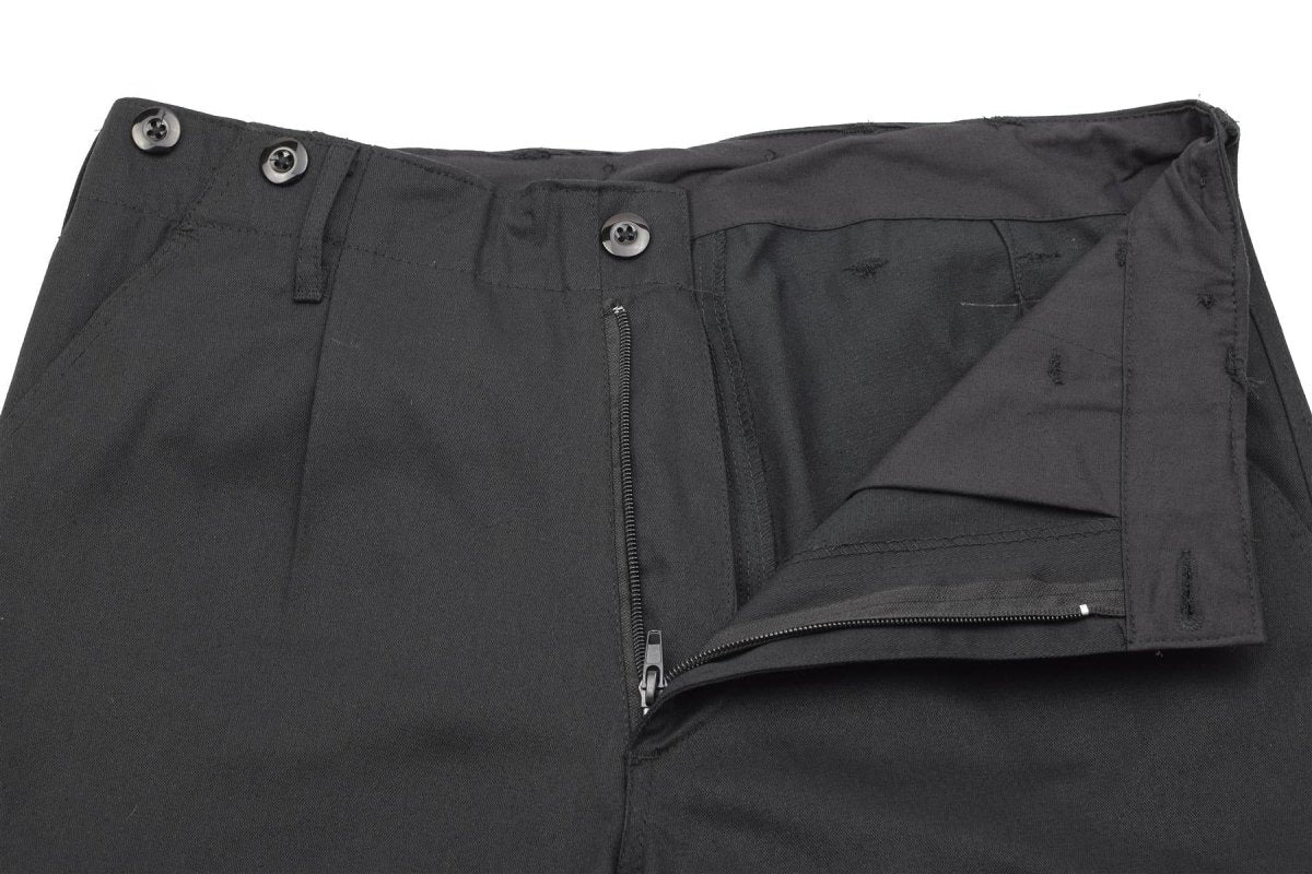 Tysk arméstil BDU -lastbyxor svart hållbar strids uniform klassiska byxor