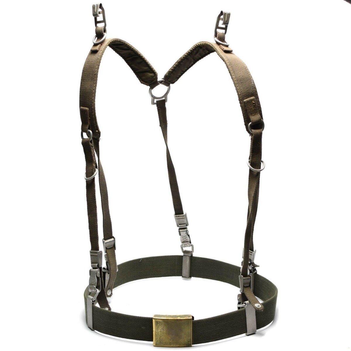 Tysk armé y-remsuspender bälte webbbing set System Tactical Harness Pack