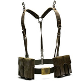 Tysk armé Y-remsuspender Bälte webbing set System Tactical Harness Pack Kit